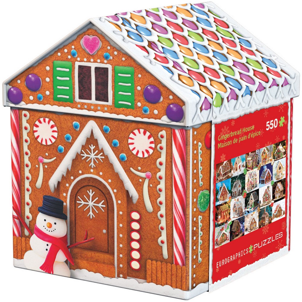 Eurographics - Gingerbread House 550 Piece Puzzle Tin