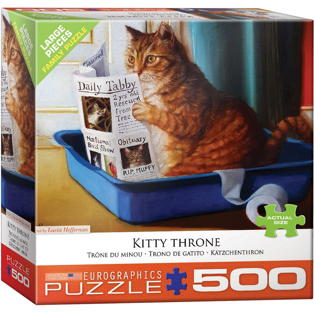 Eurographics - Kitty Throne 500 Piece Puzzle