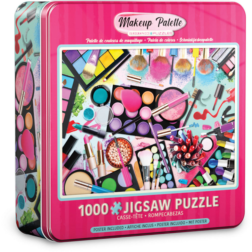 Makeup Pallete 1000 Piece Puzzle Tin
