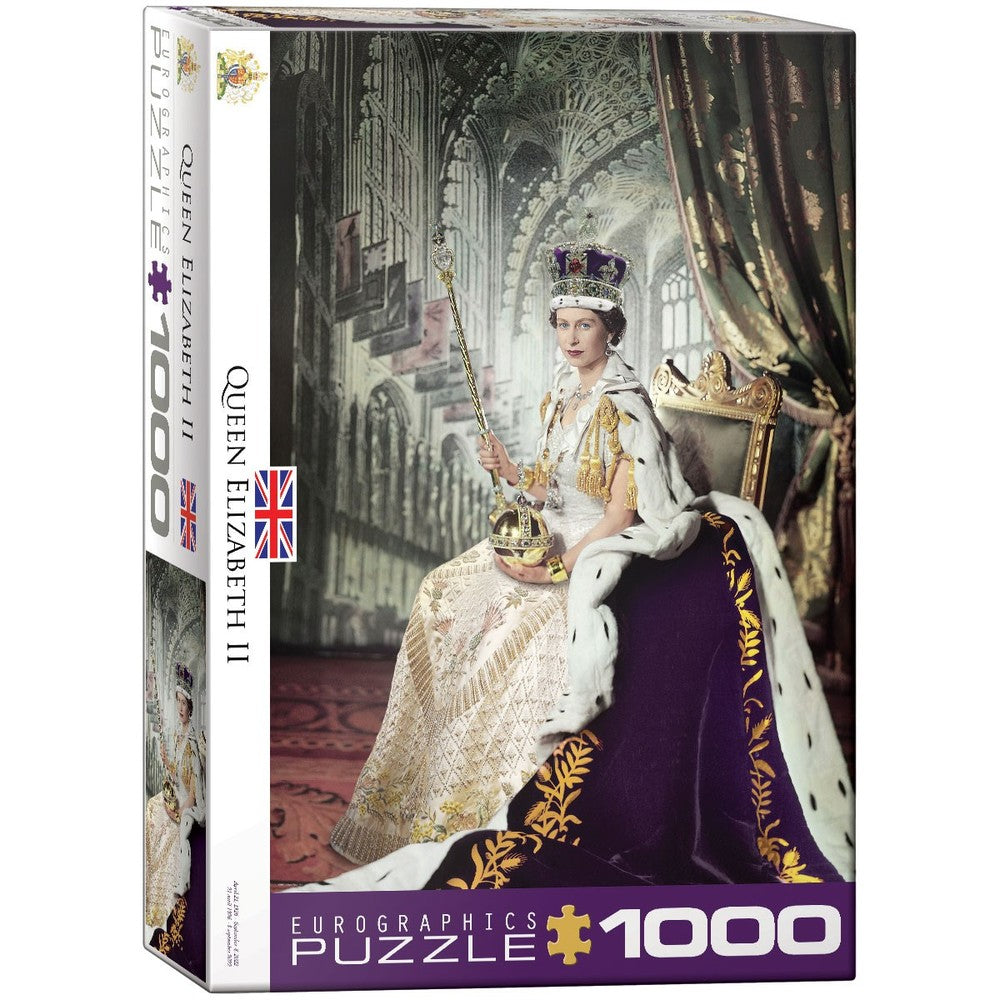 Queen Elizabeth Ii 1000 Piece Puzzle Eur