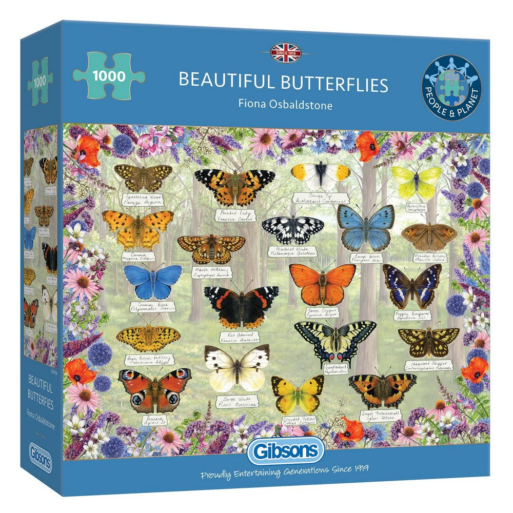 Gibsons - Beautiful Butterflies 1000 Piece Puzzle