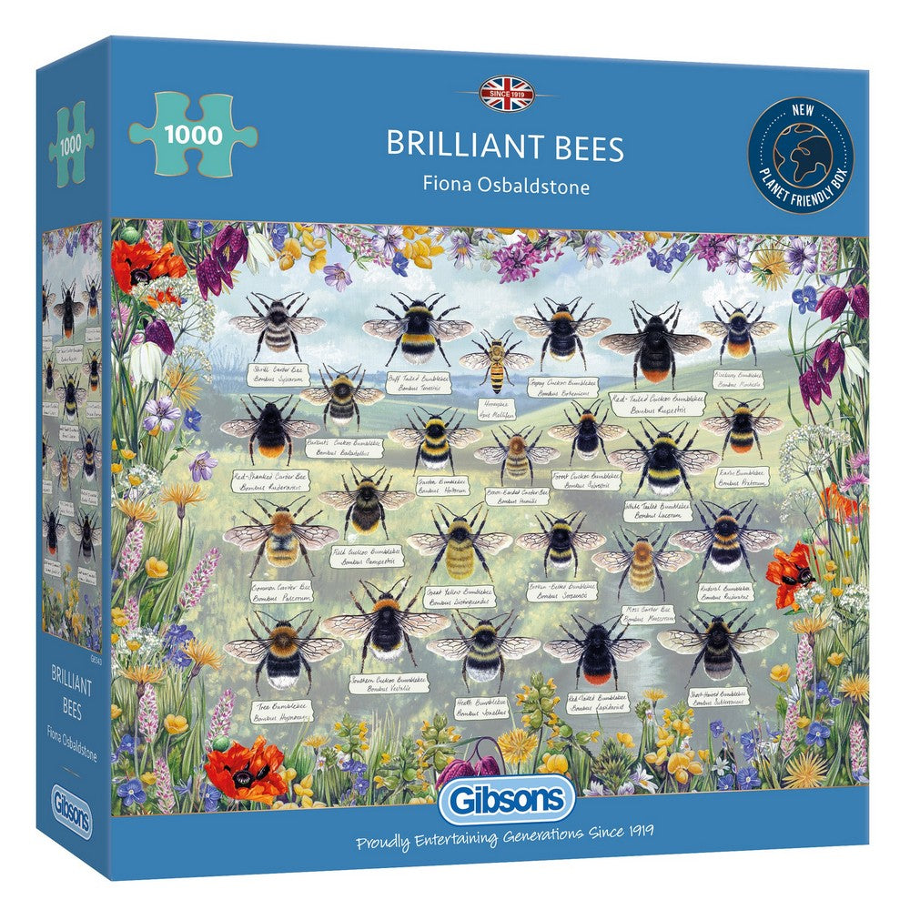 Gibsons - Brilliant Bees 1000 Piece Puzzle