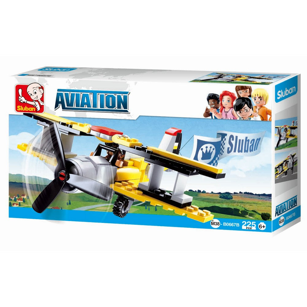Aviation Biplane 120 Pieces