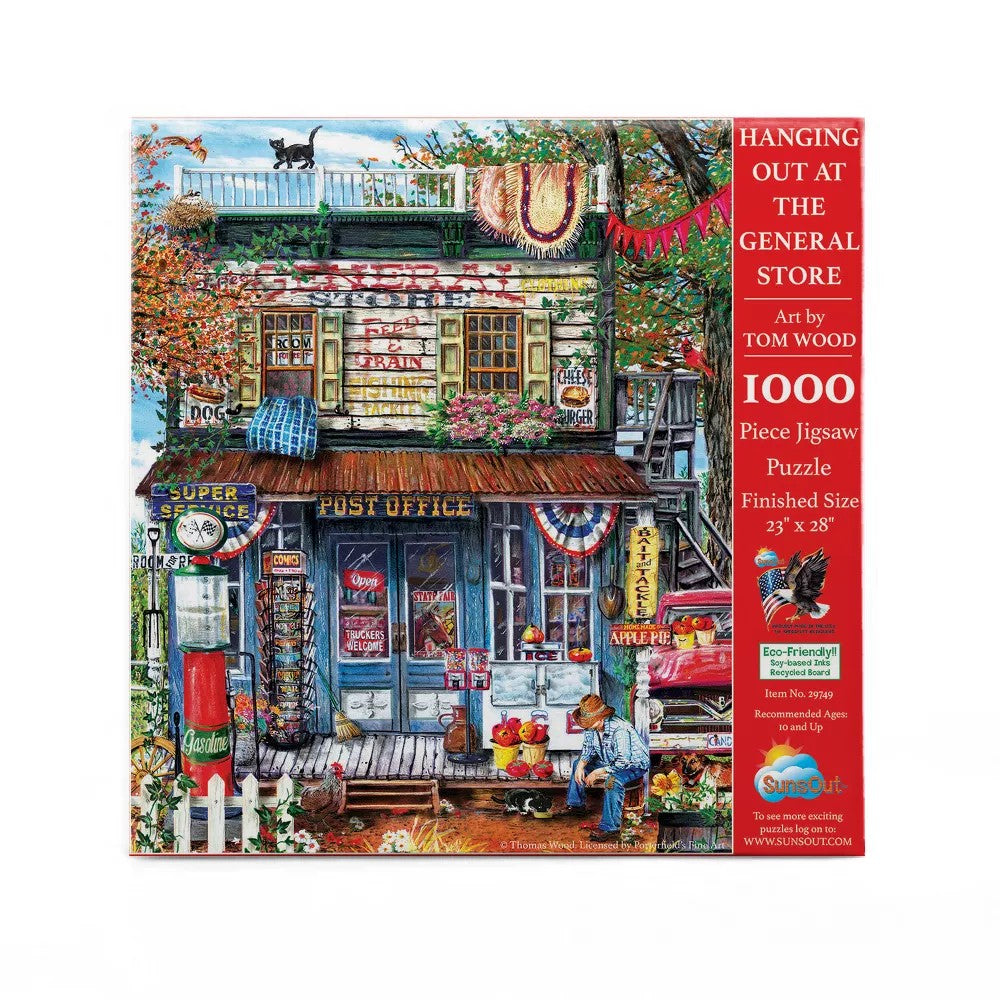 Sunsout - Hanging At General Store 1000 Piece Puzzle