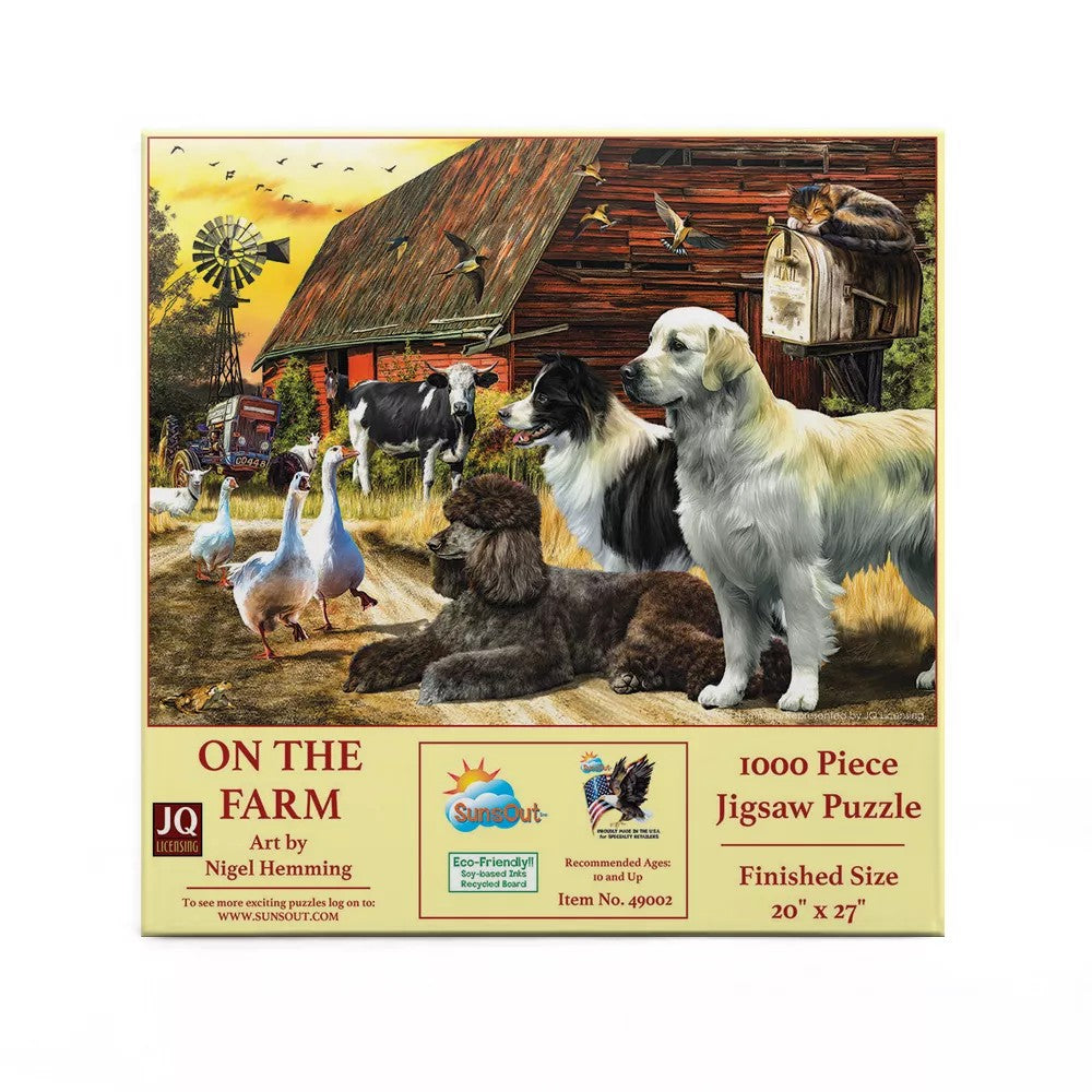 Sunsout - Life On The Farm 1000 Piece Puzzle