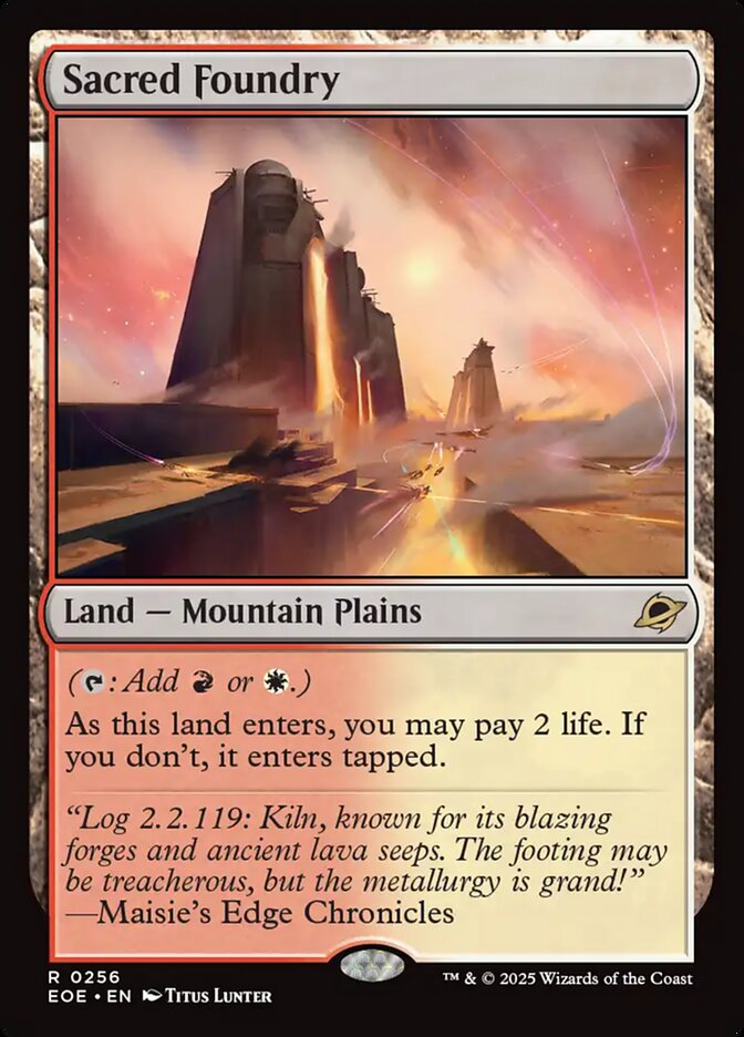 Sacred Foundry 256 (Edge of Eternities) - Foil