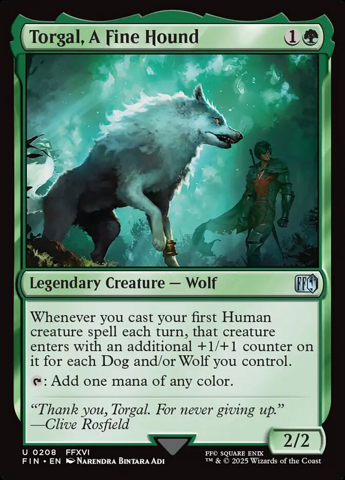Torgal, A Fine Hound 208 (FINAL FANTASY) - Foil
