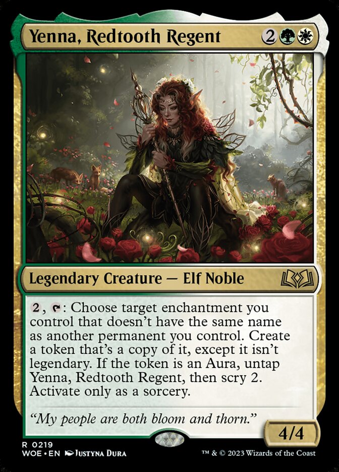 Yenna, Redtooth Regent 219 (Wilds of Eldraine) - Foil