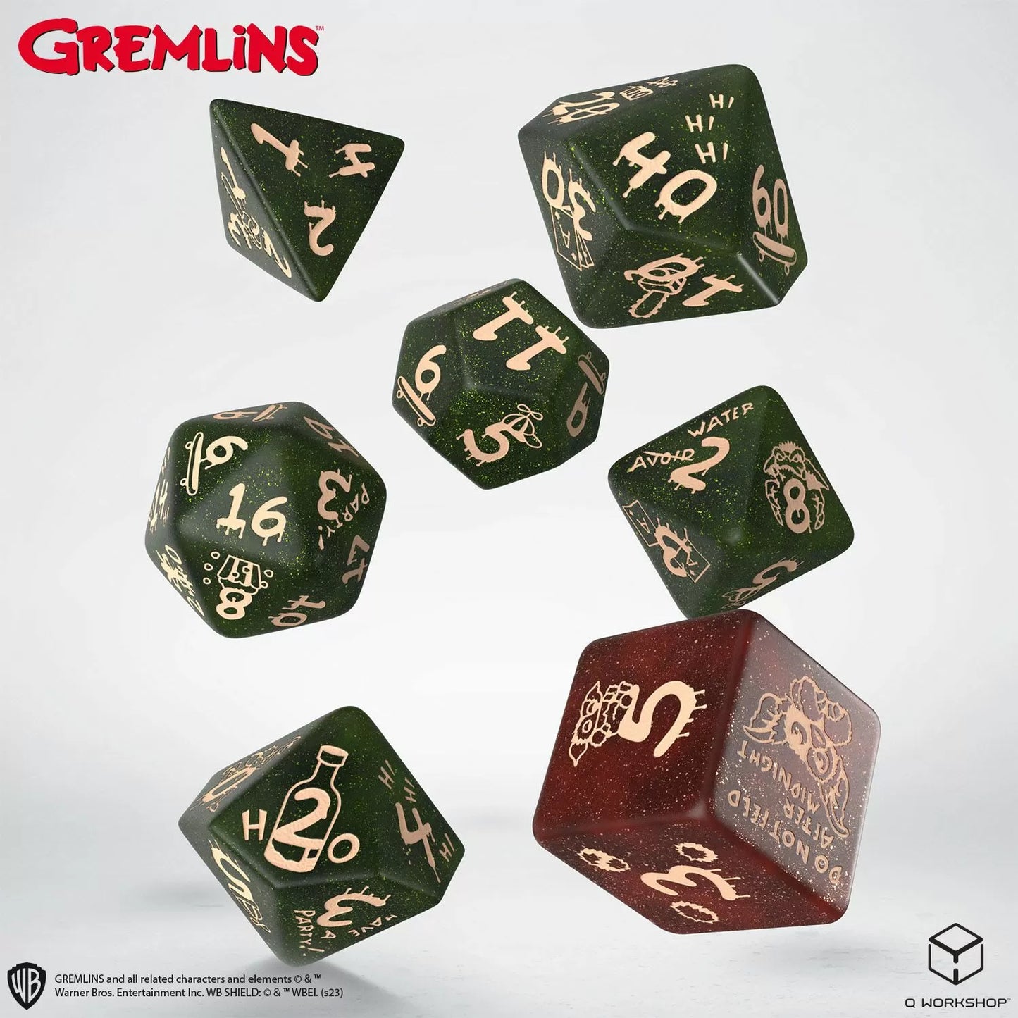 Q Workshop - Gremlins Dice Set 7 - Good Games
