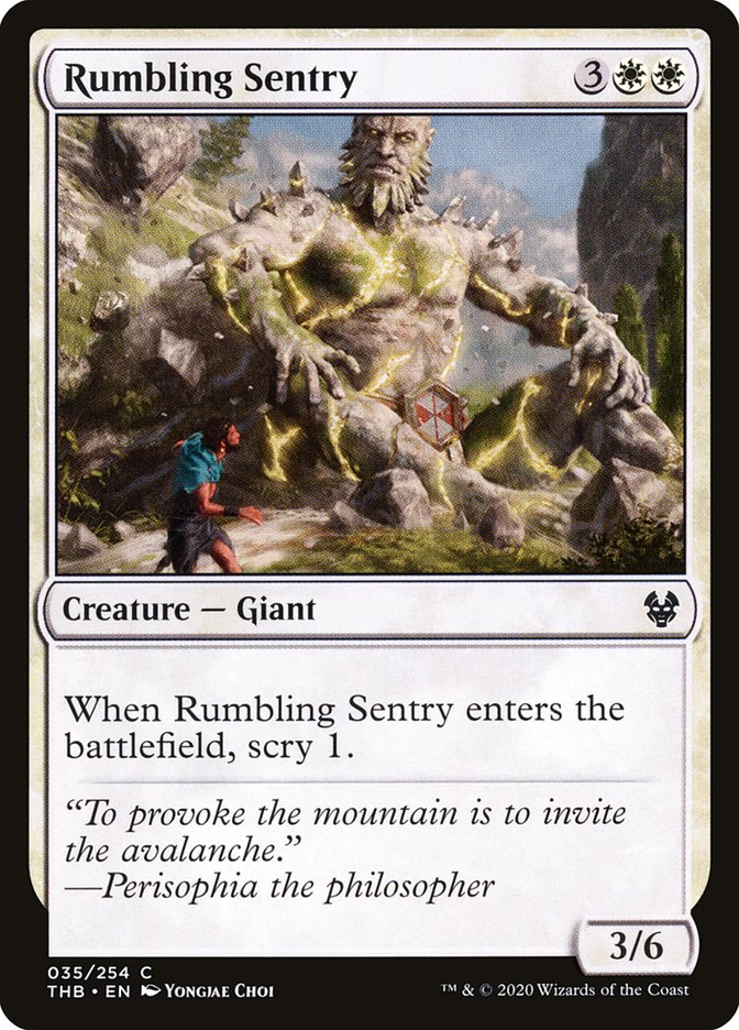 Rumbling Sentry 35/254 (Theros Beyond Death) - Foil