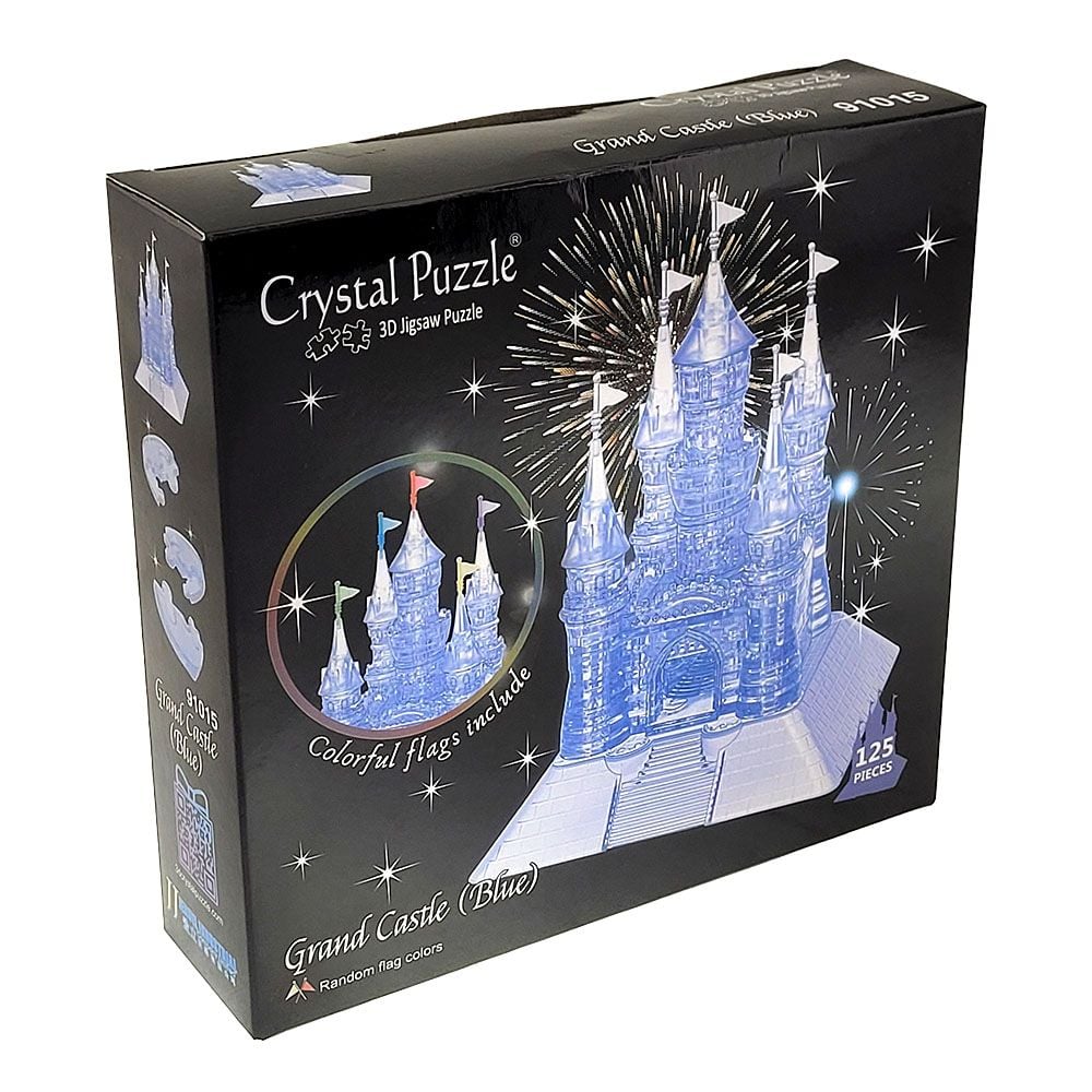 3D Grand Castle Blue Crystal Puzzle - Good Games
