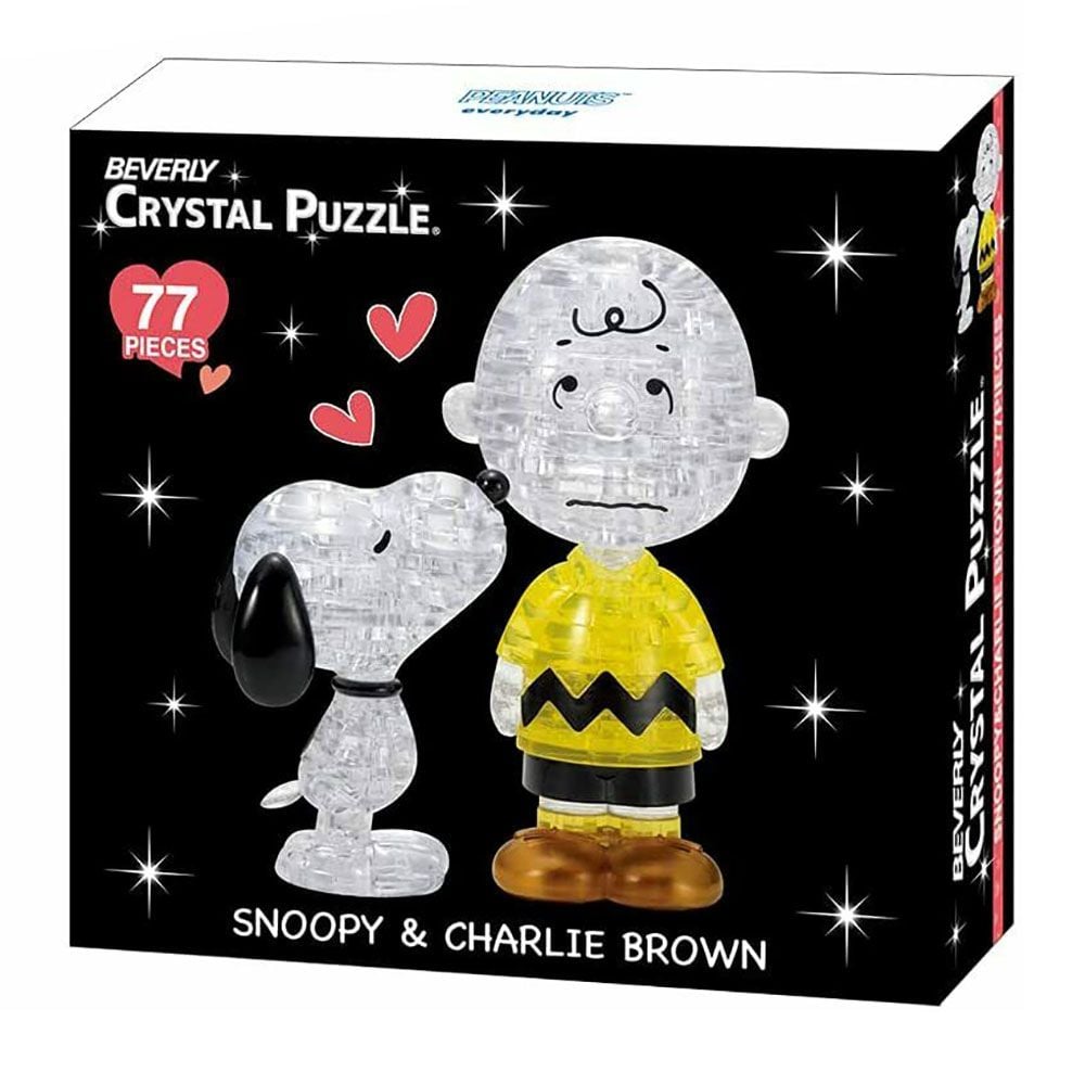3D Snoopy Charlie Crystal Puzzle - Good Games