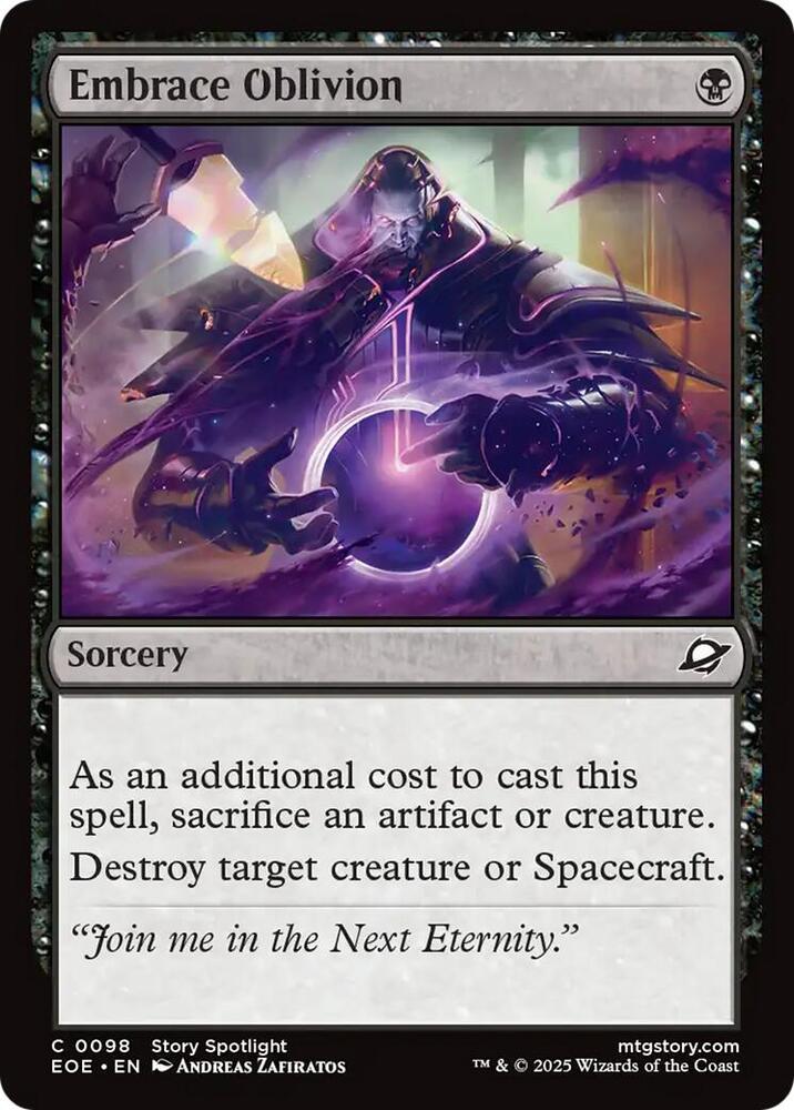 Embrace Oblivion 98 (Edge of Eternities) - Foil