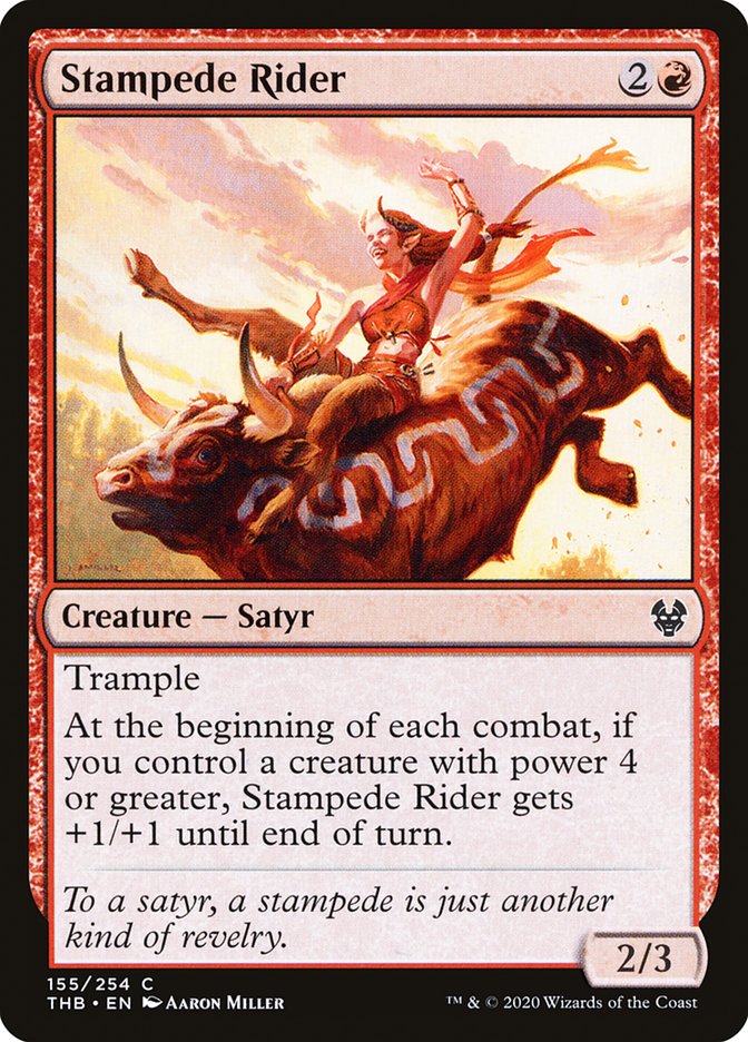 Stampede Rider 155/254 (Theros Beyond Death)