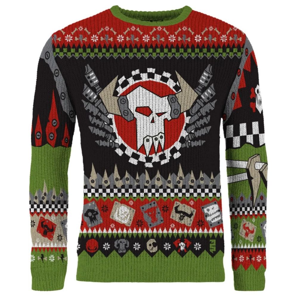 Warhammer 40000: Ork Christmas Jumper (Size XXXL) - Preorder - Good Games