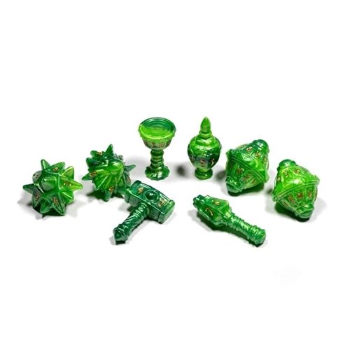 PolyHero Dice - Cleric 8 Dice Set Verdant Viridian - Good Games