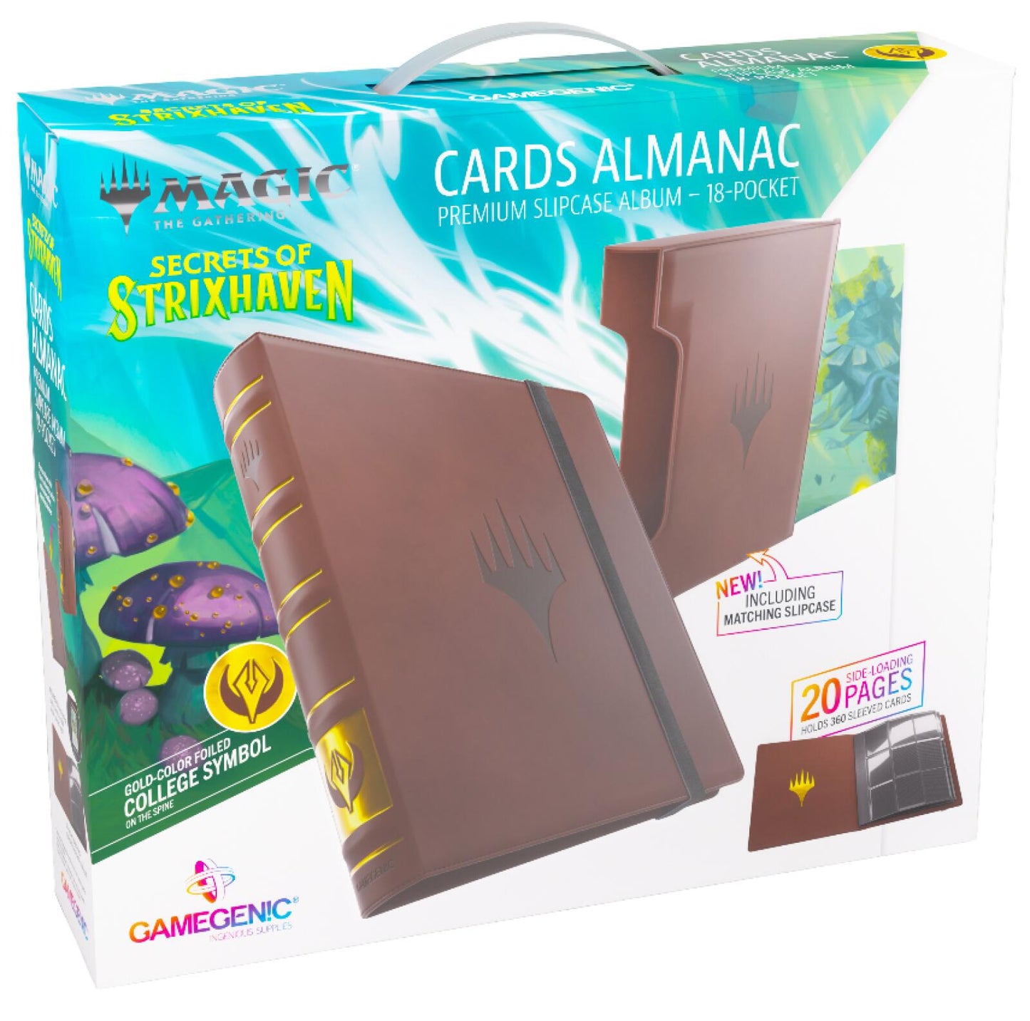 Gamegenic Magic The Gathering Secrets of Strixhaven Cards Almanac Premium Slipcase Album 18-Pocket - Silverquill