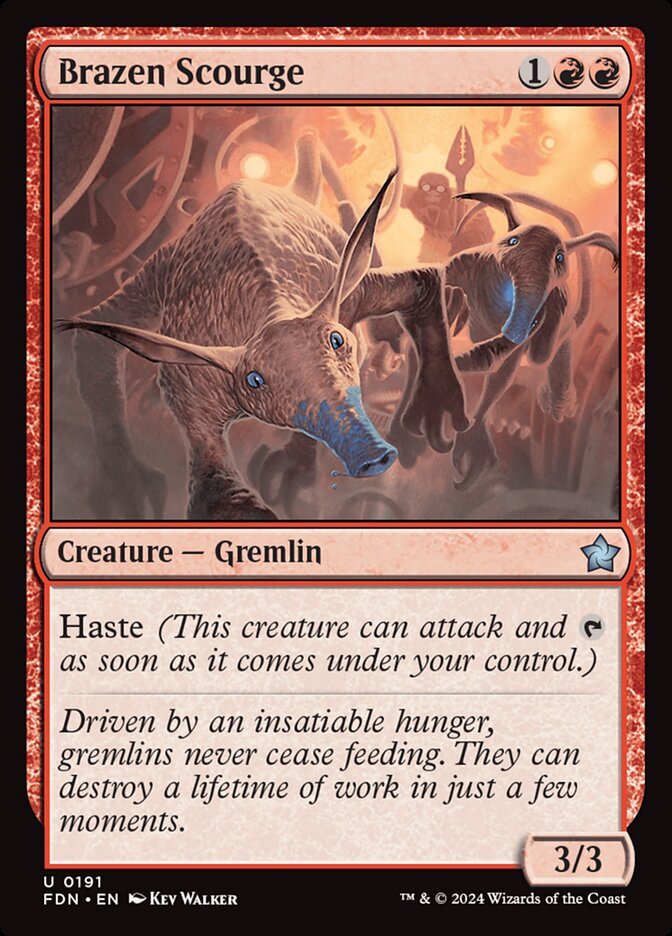 Brazen Scourge 191/291 (Foundations) - Foil