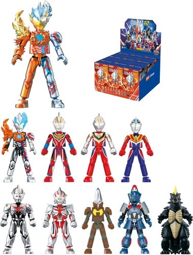 Blokees Figures - Ultraman 73112 - Galaxy Version 12 - Blazar's Starlight - 9 In 1 Blind Box Display