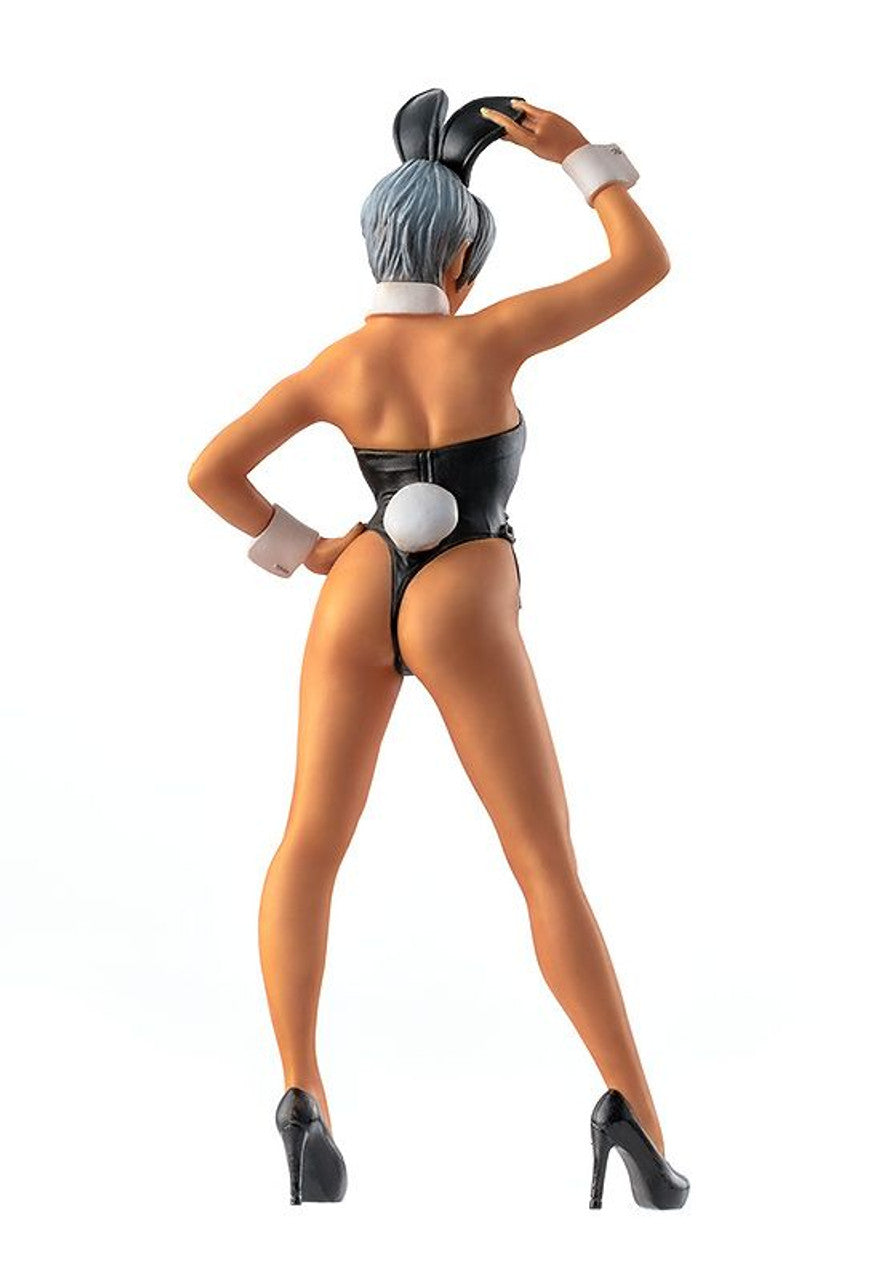 Plamax MF-47 Minimum Factory Non 120 Scale Bunny Girl Anubis figure in black leotard with bunny tail and ears