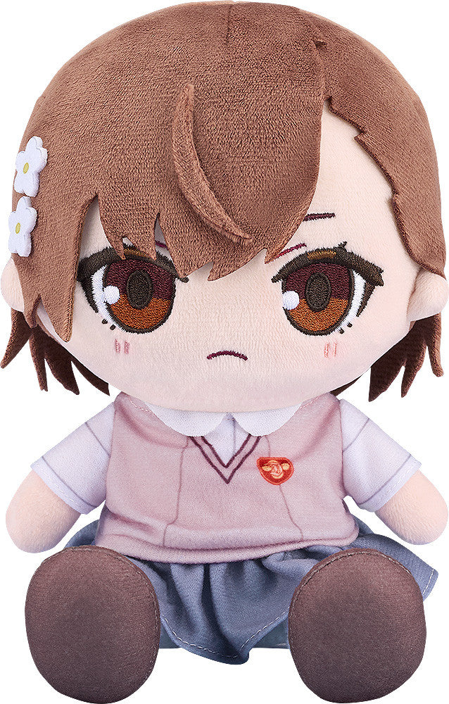 Front view of Chocopuni Mikoto Misaka plushie from A Certain Scientific Railgun T
