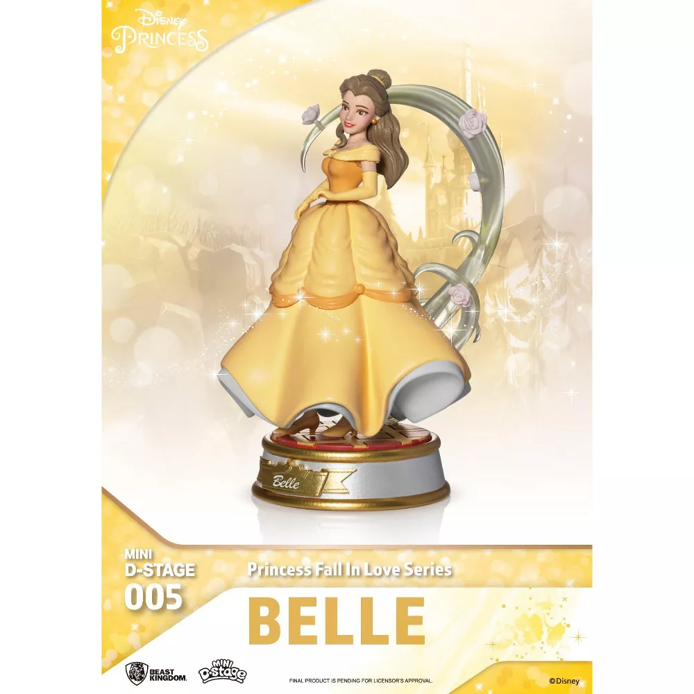 Mini D-Stage 005 Princess Fall In Love Series Belle statue by Beast Kingdom