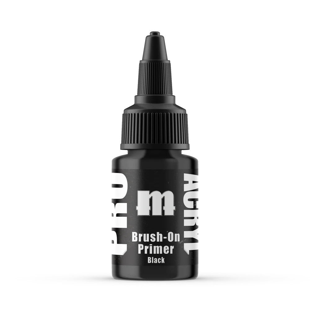 Black dropper bottle of acrylic brush-on primer