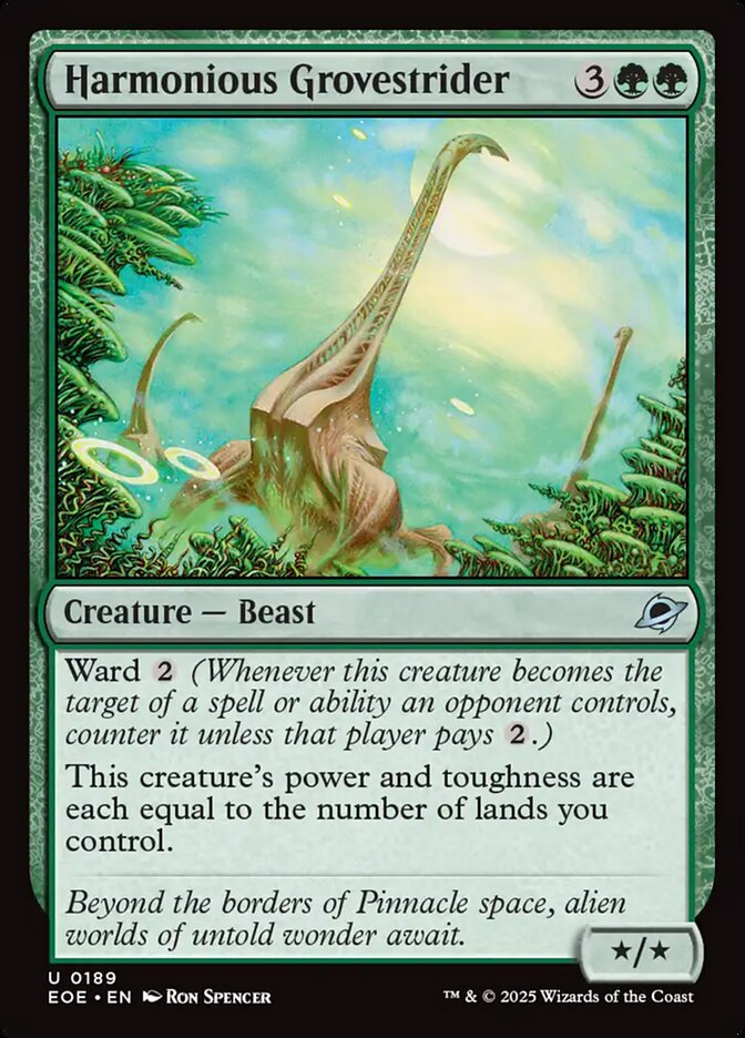 Harmonious Grovestrider 189/276 (Edge of Eternities) - Foil