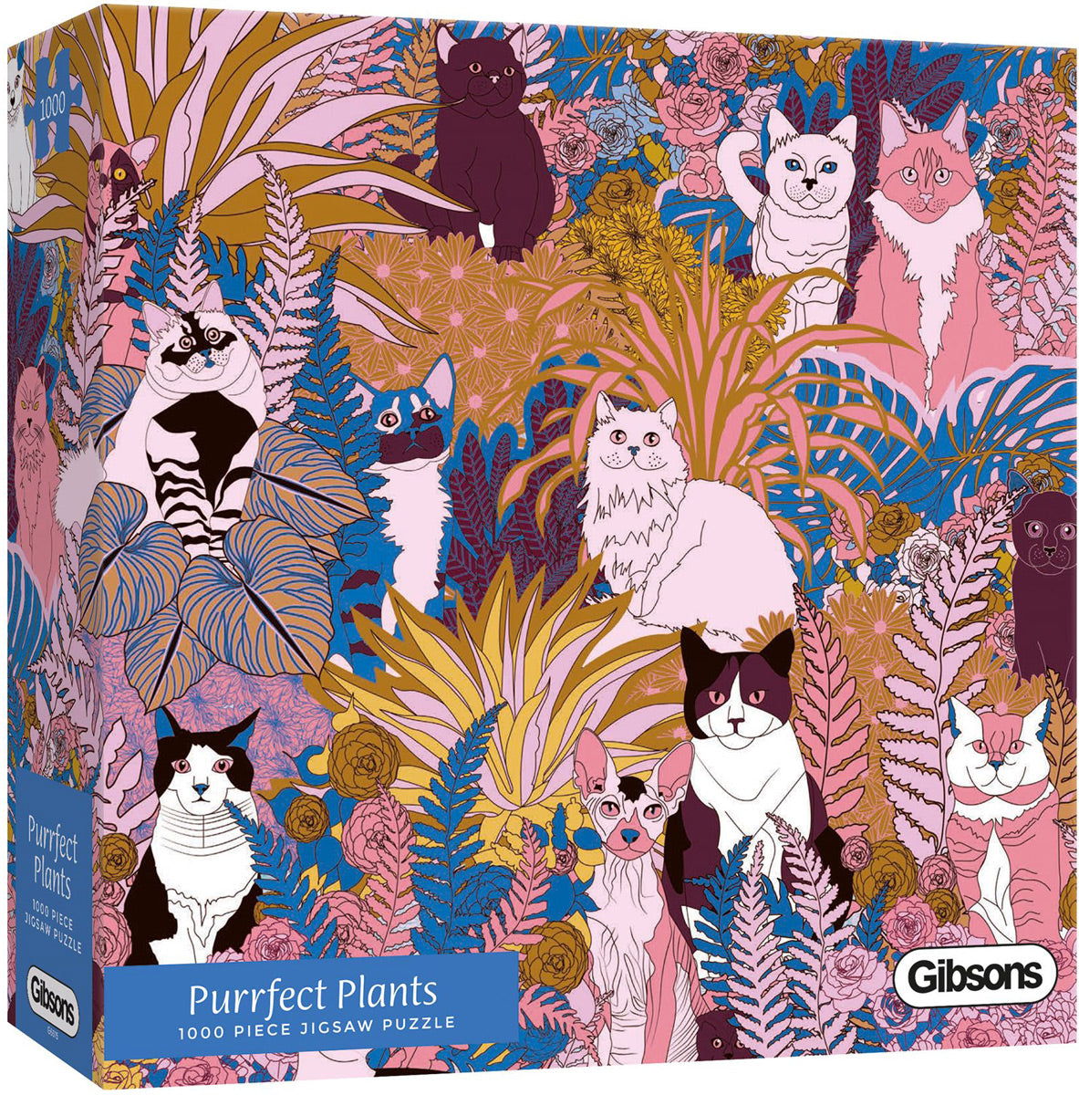 Gibsons - Purrfect Plants 1000 Piece Jigsaw - Good Games