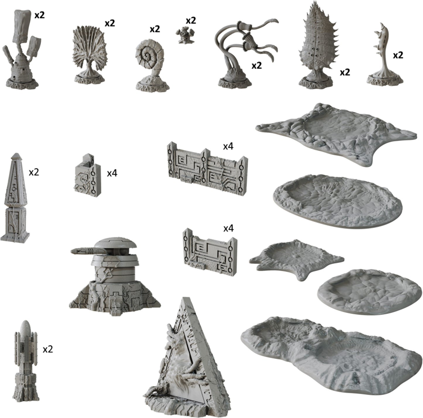 Terrain crate Death World 20 sci-fi terrain pieces, including structures and terrain features