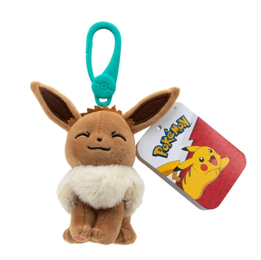 Pokemon Clip On Plush 3.5 Inch