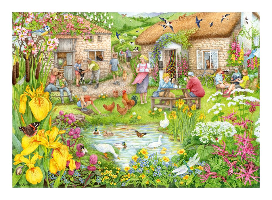 Ravensburger - Cosy Cafe no3 - Valley Farm Cafe 1000 Piece Jigsaw - Good Games