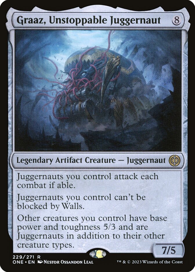 Graaz, Unstoppable Juggernaut 229/271 (Phyrexia: All Will Be One) - Foil