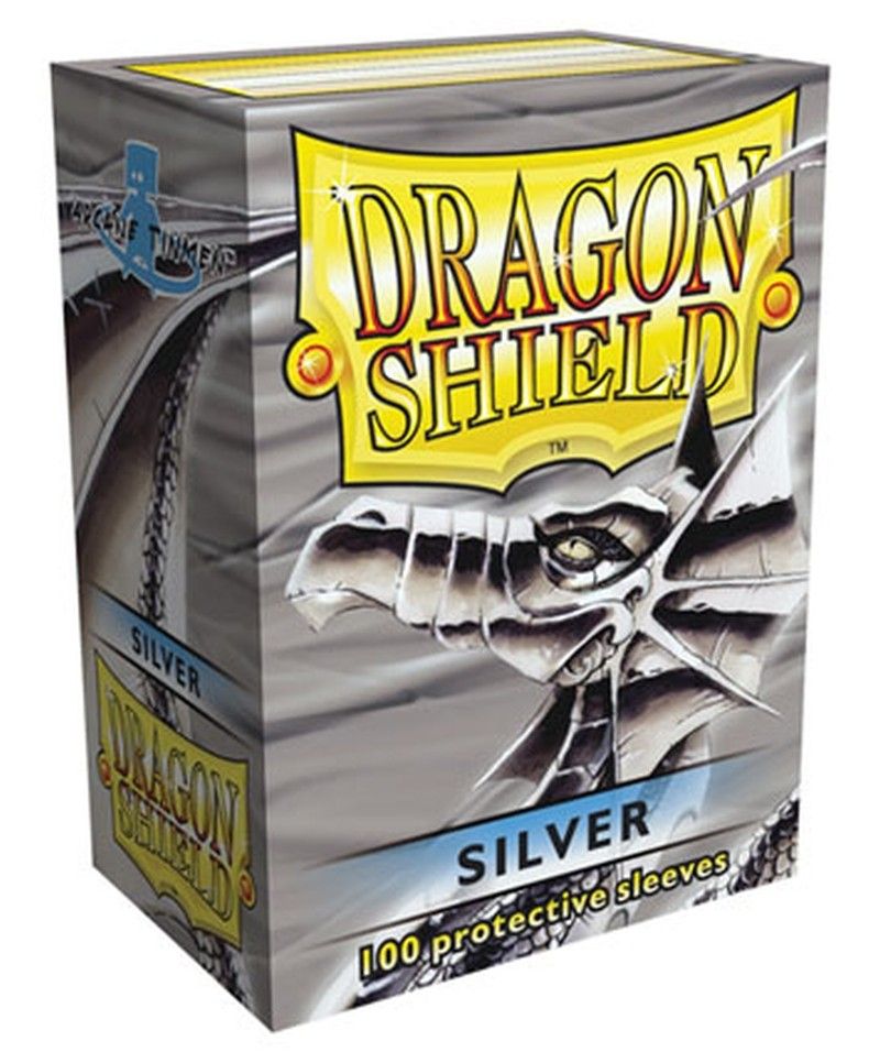 Dragon Shield - Standard Sleeves (100) - Silver