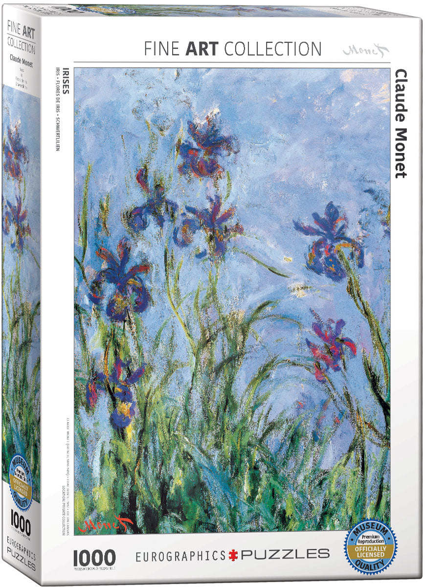 Eurographics - Monet Irises 1000 Piece Jigsaw - Good Games