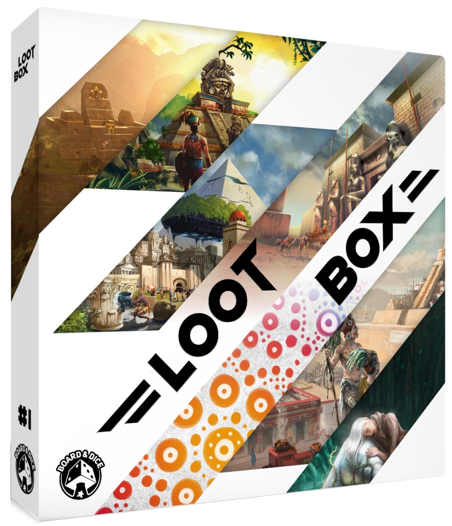 Sealed retail packaging for Board and Dice Loot Box #1