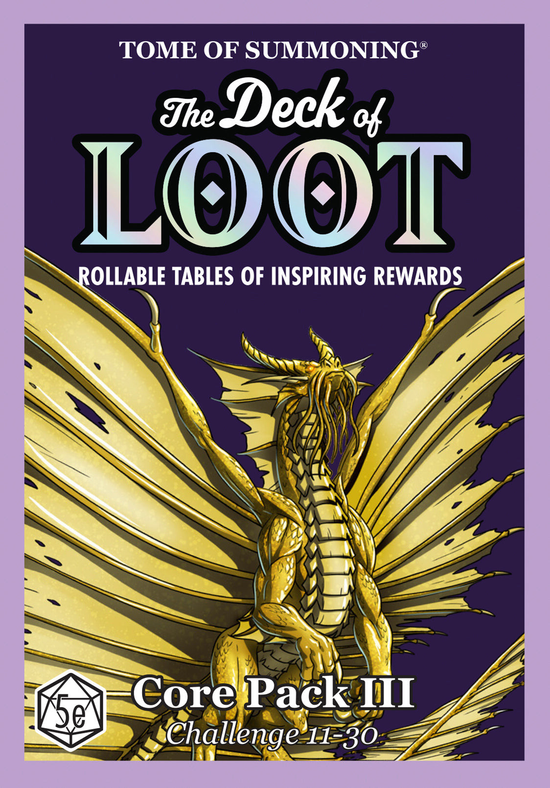 Tome of Summoning The Deck of Loot: Core Pack 3 - CR 11-30 RPG Reference Cards