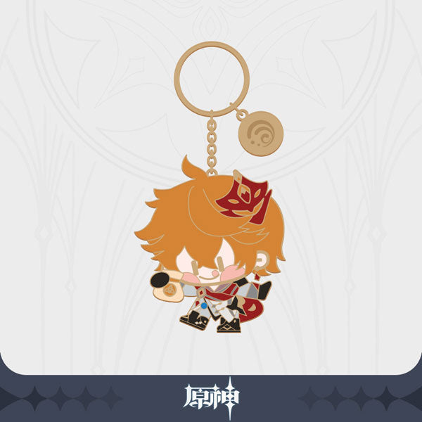 Genshin Impact Metallic Character Keychain - Tartaglia - Good Games