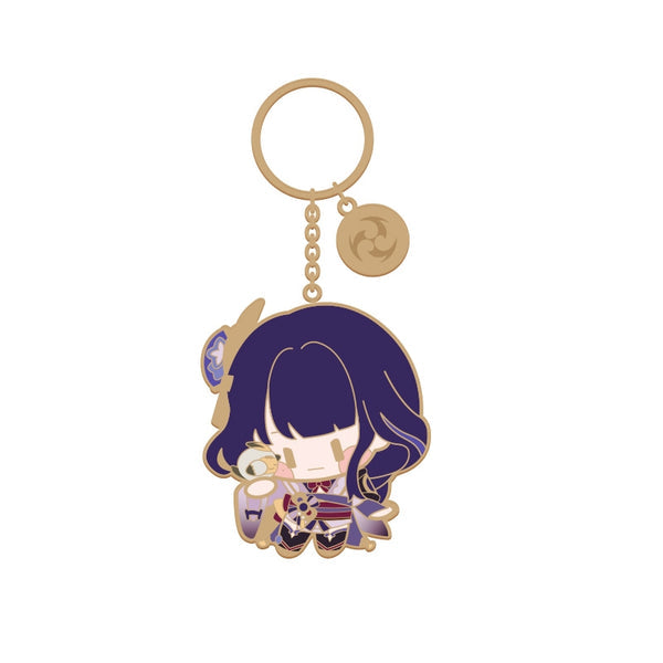 Chibi Character Series Metal Keychain - Raiden Shogun - Good Games