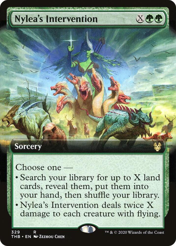 Nylea's Intervention 329 (Theros Beyond Death) - Extended Art Foil