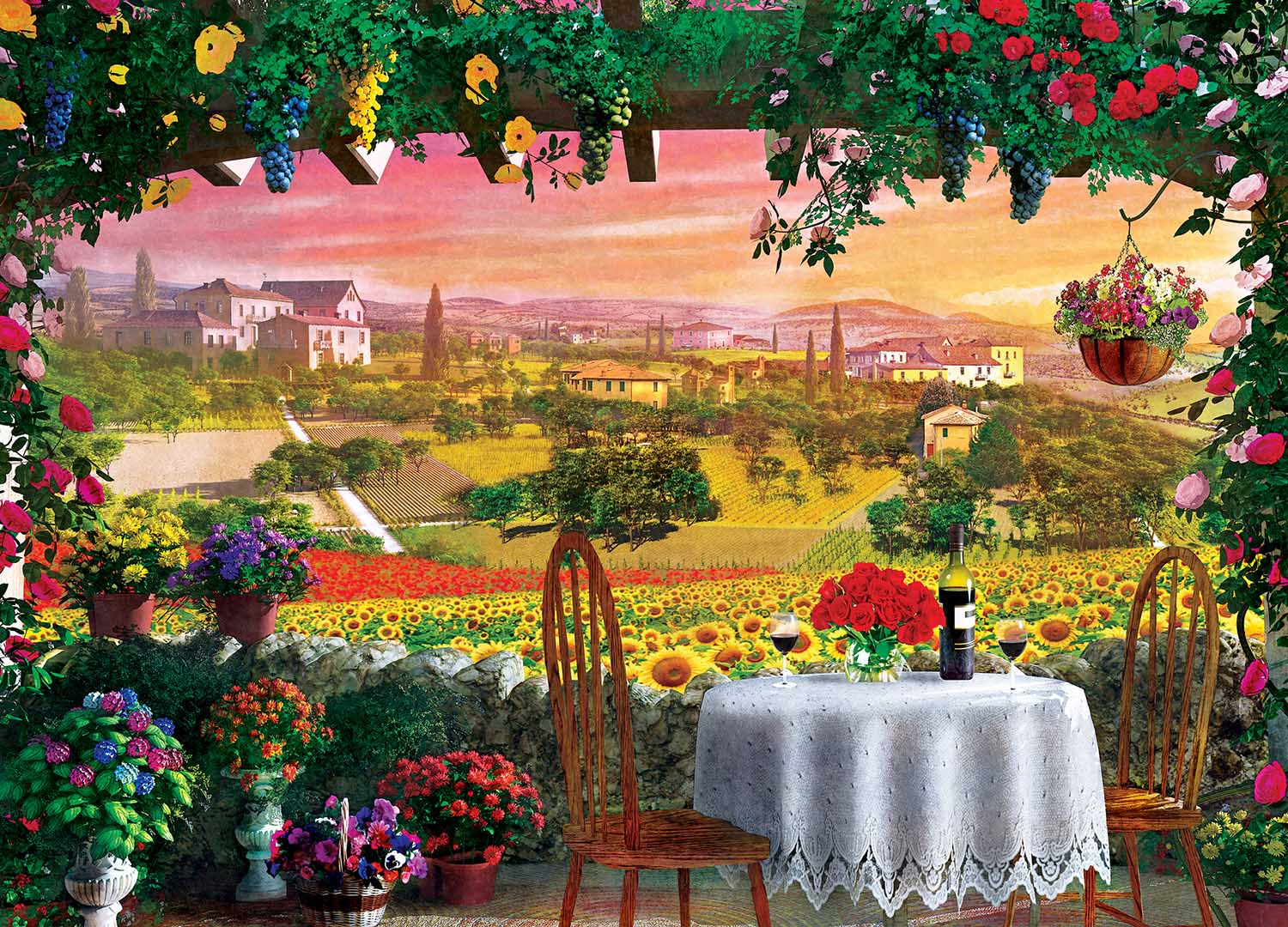 MasterPieces - Belle Vue Tuscany Hills Views 1000 Pieces - Good Games