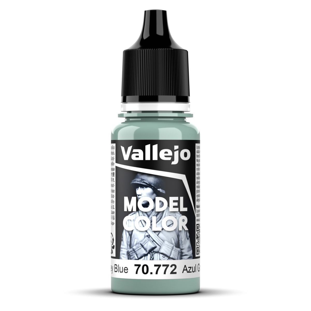 Vallejo Model Colour - Medium Grey Blue 18ml - Good Games