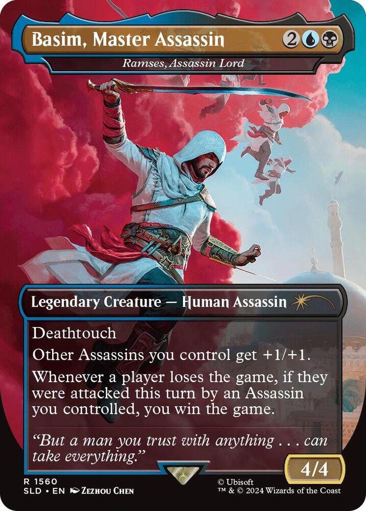 Basim, Master Assassin // Ramses, Assassin Lord 1560 (Secret Lair Drop Series) - Borderless