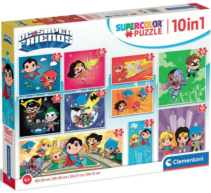 Clementoni SuperColor DC Comics 10-in-1 Puzzle – Good Games