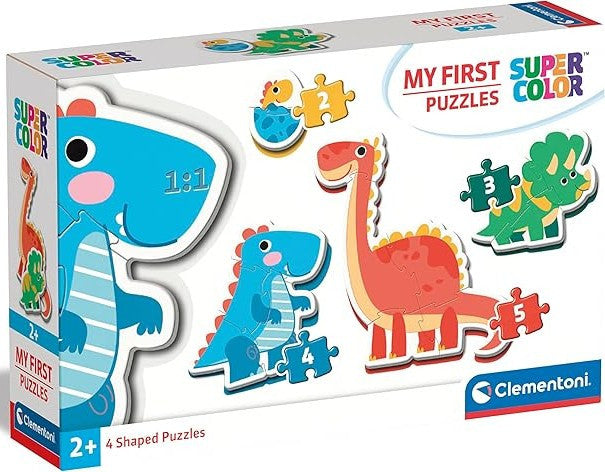 Clementoni My First Puzzles: Dinosaurs - 2/3/4/5 pieces Shaped Puzzles