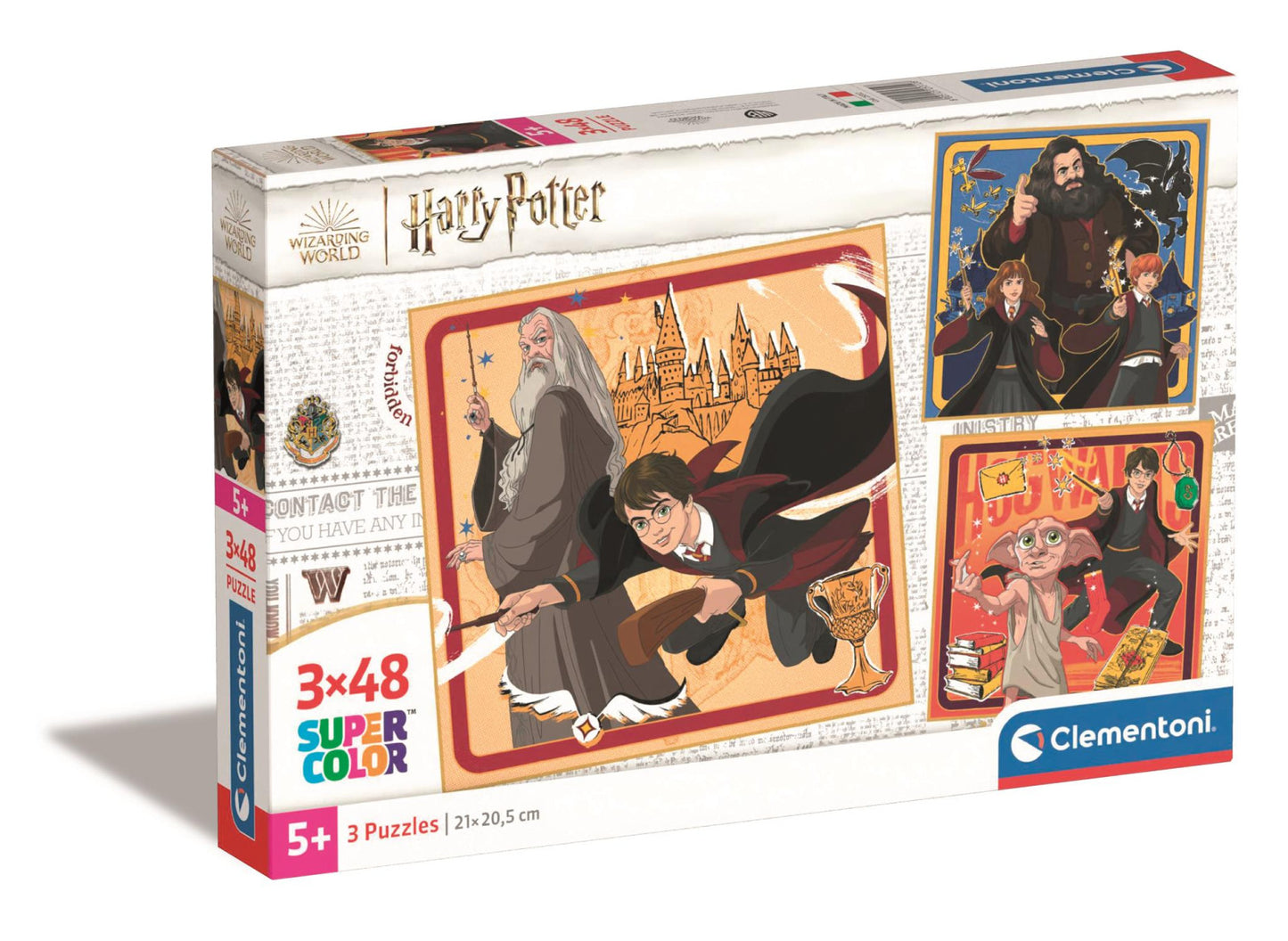 Clementoni SuperColor Harry Potter - 3x48 piece Square Puzzles