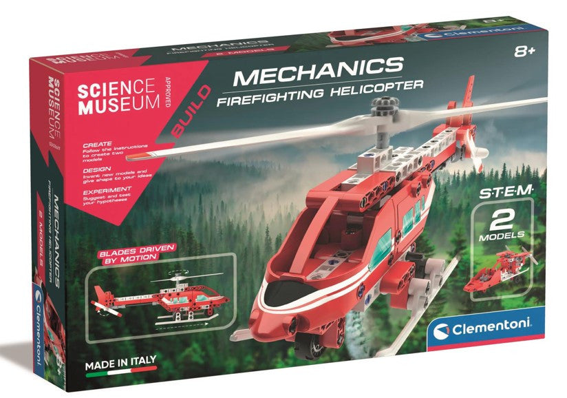 Clementoni Science & Play Mechanics: Firefighting Helicopter Construction Kit