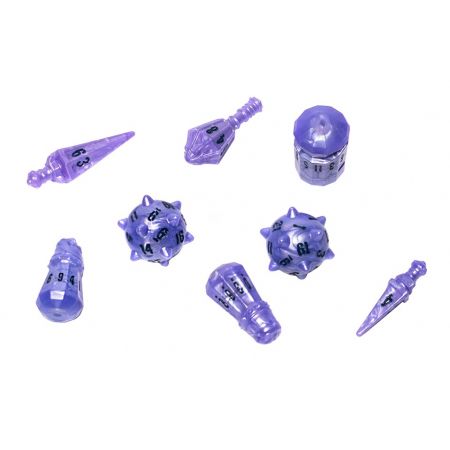 PolyHero Dice - Warrior 8 Dice Set Ghost Knight - Good Games