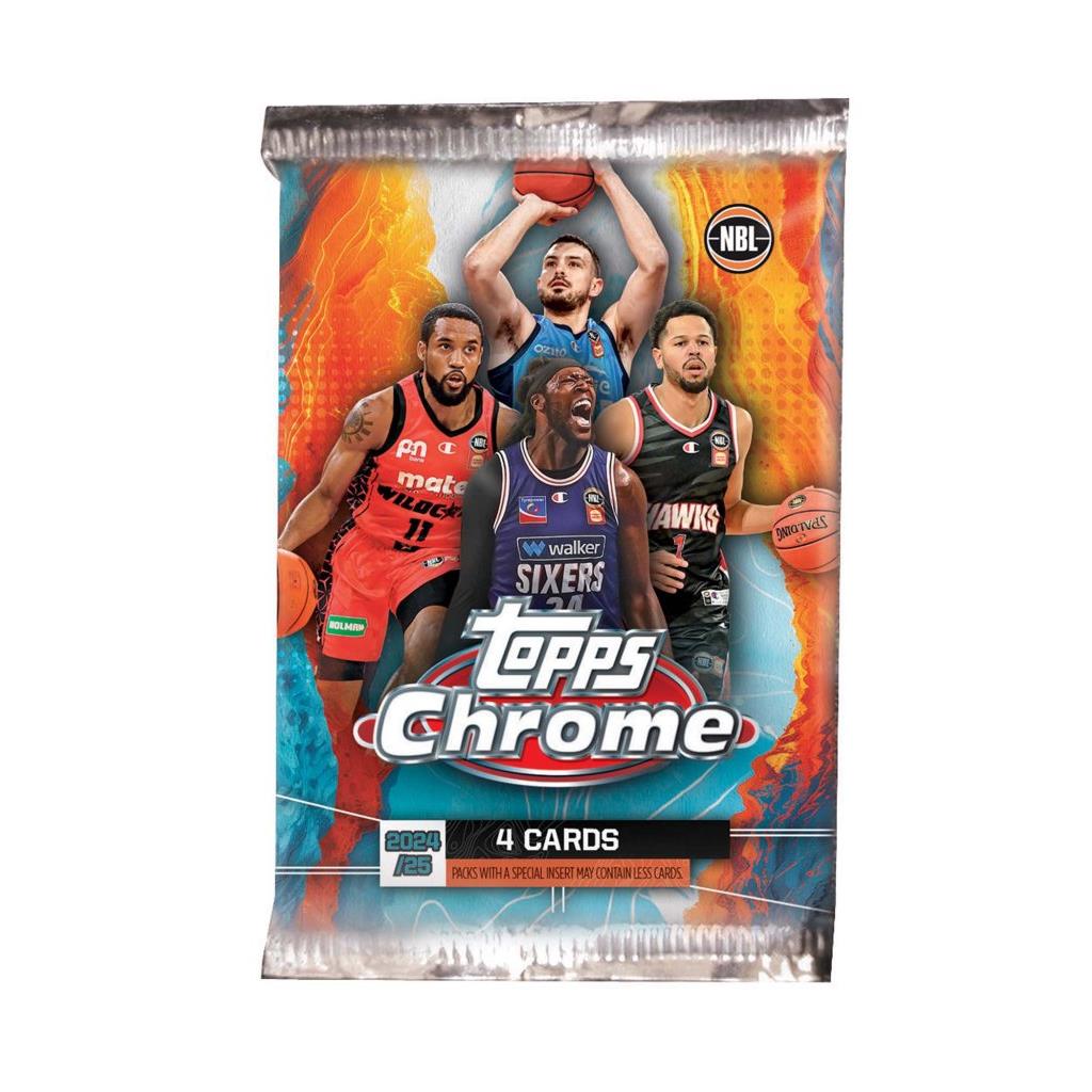 2024/25 Topps Chrome NBL Basketball Value Pack Booster Pack