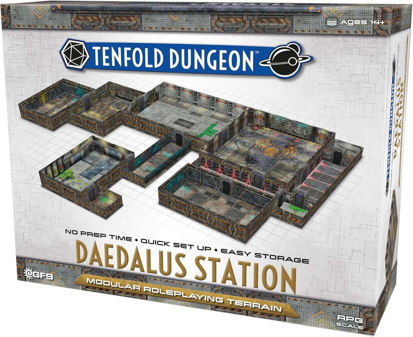 Gale Force Nine Tenfold Dungeon: Daedalus Station Modular Roleplaying Terrain Set - Good Games